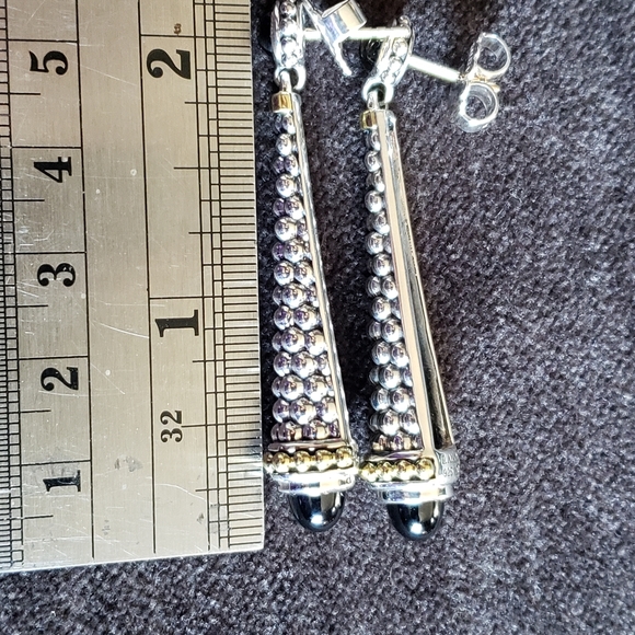 @SOLD@Lagos Caviar Dangling Earrings - Picture 7 of 7